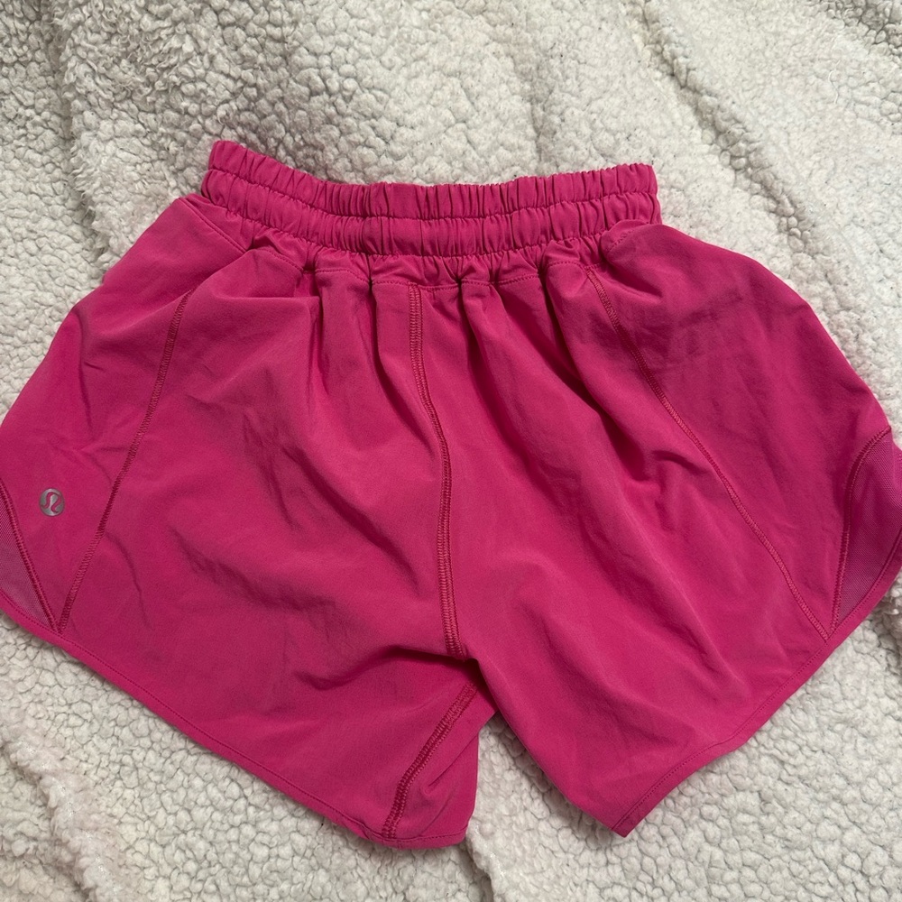 Speed Up Mid-Rise Lined Short 4" (sonic pink) size 2